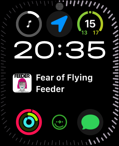 Full-colour Kanora Now Playing complication